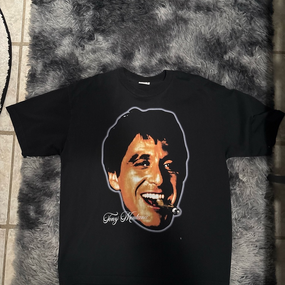 Tony Montana Black Graphic T-Shirt